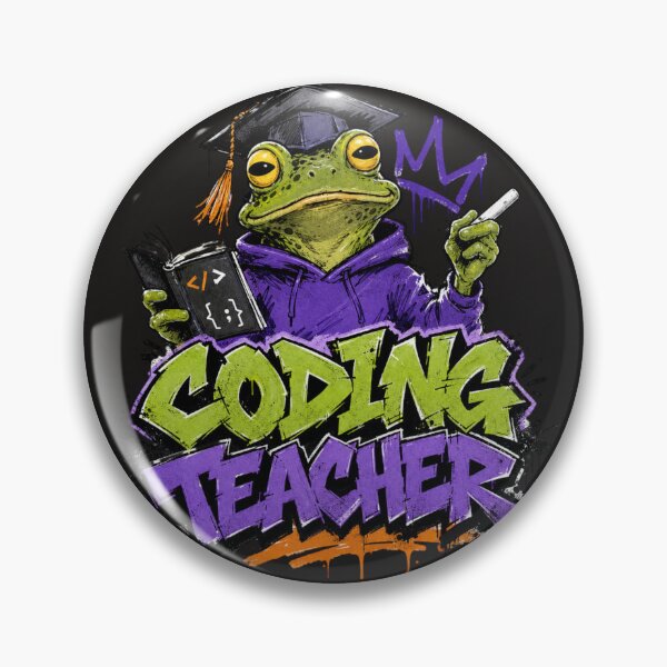 Item preview, Coding Teacher Frog Graffiti Graduation Cap T-Shirt | Funny Computer Science Programmer Toad Professor CS Major Gift designed and sold by illeN-Art-World.