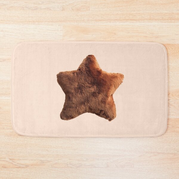 Item preview, Brown Fuzzy Star Pillow Cozy Aesthetic designed and sold by jianina-alondra.