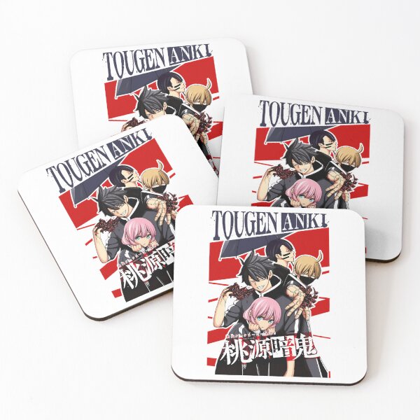 Item preview, Anime Group Portrait Under Red Background designed and sold by ZEAP.