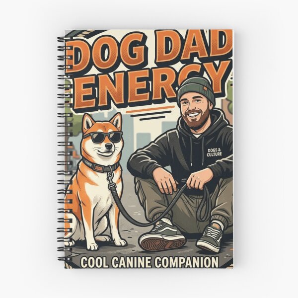 Item preview, Dog Dad Energy – Cool Dog Dad with Sunglasses Retro Streetwear Design designed and sold by RajDeals.
