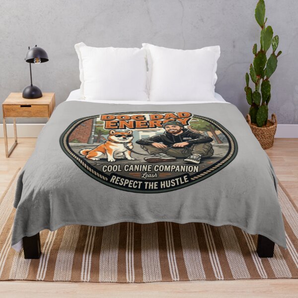 Item preview, Dog Dad Energy – Cool Dog Dad with Sunglasses Retro Streetwear Design designed and sold by RajDeals.