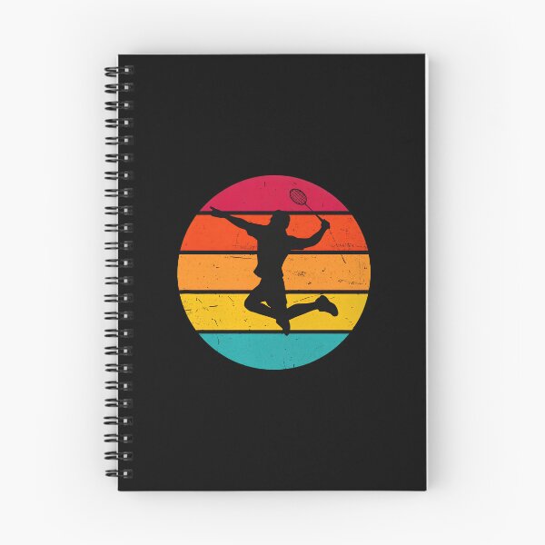 Item preview, Retro Badminton Player Sunset Silhouette designed and sold by anosxnreasto.