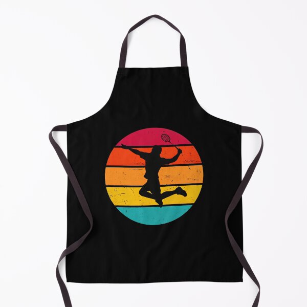 Item preview, Retro Badminton Player Sunset Silhouette designed and sold by anosxnreasto.