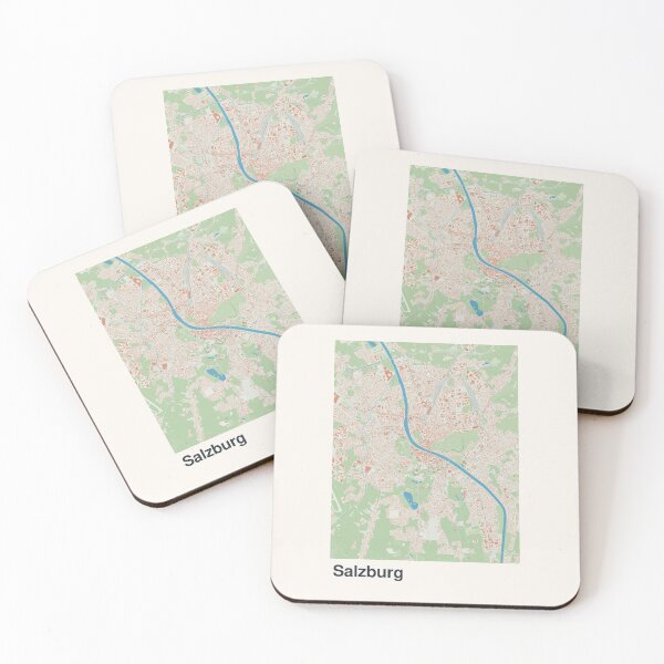 Item preview, Salzburg Minimalistic Map Art designed and sold by MapsNerd.