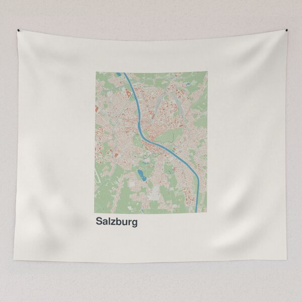 Item preview, Salzburg Minimalistic Map Art designed and sold by MapsNerd.