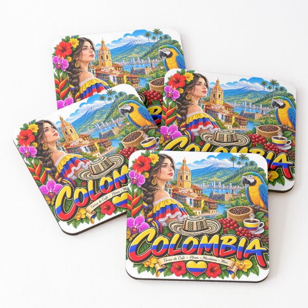 Item preview, Colombia Culture Sticker | Tierra de Cafe Floral Macaw Sticker designed and sold by alexcorporation.