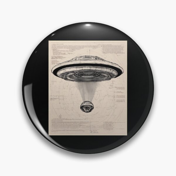Artikelvorschau, Retro-Bauplan UFO-Sonde Skizzenkunst entworfen und verkauft von rohlfhorricou.