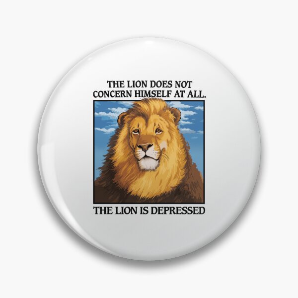 Item preview, Funny Lion Depression Quote Design designed and sold by cerima.