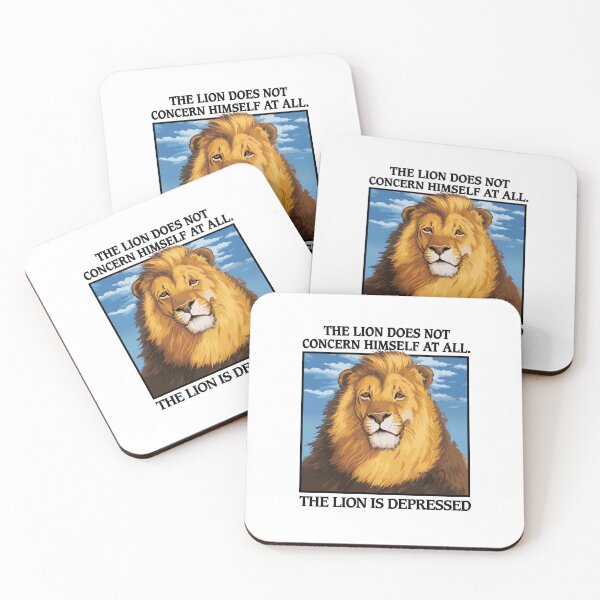 Item preview, Funny Lion Depression Quote Design designed and sold by cerima.