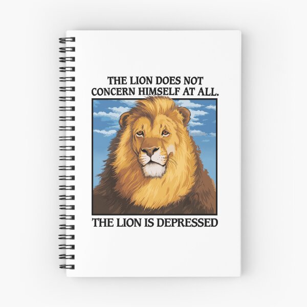 Item preview, Funny Lion Depression Quote Design designed and sold by cerima.
