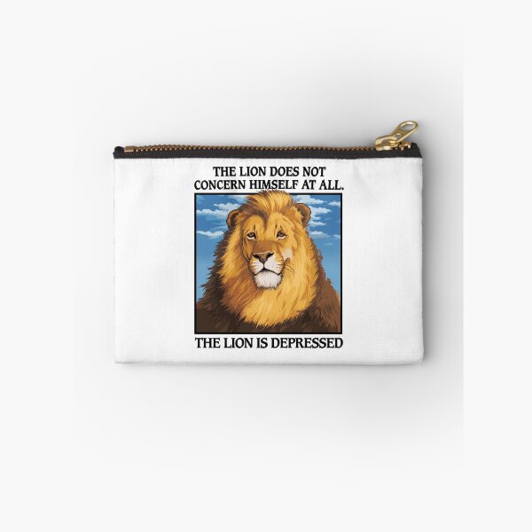 Item preview, Funny Lion Depression Quote Design designed and sold by cerima.