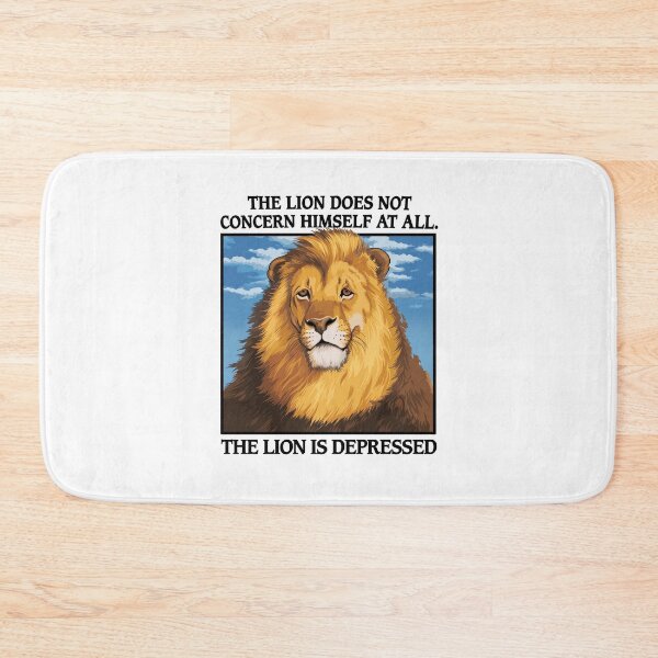 Item preview, Funny Lion Depression Quote Design designed and sold by cerima.