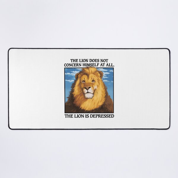 Item preview, Funny Lion Depression Quote Design designed and sold by cerima.