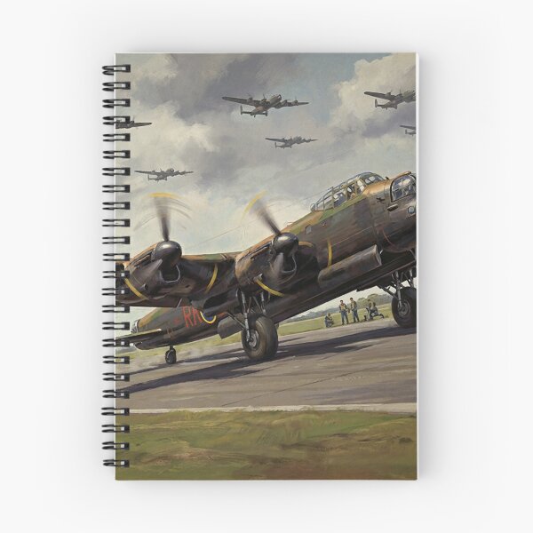 Item preview, Lancaster Squadron Takeoff Illustration designed and sold by Airpower Art.