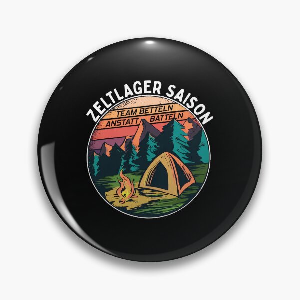 Item preview, Retro Camping Scene Zeltlager Saison Design designed and sold by anosxnreasto.