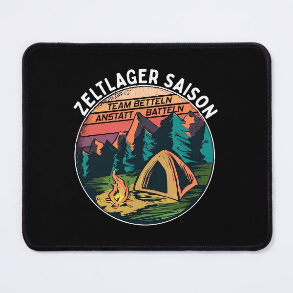 Item preview, Retro Camping Scene Zeltlager Saison Design designed and sold by anosxnreasto.