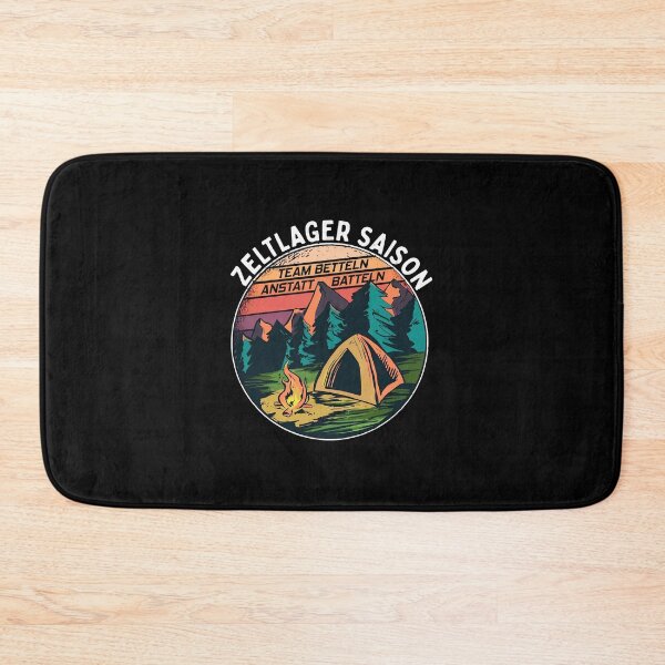 Item preview, Retro Camping Scene Zeltlager Saison Design designed and sold by anosxnreasto.