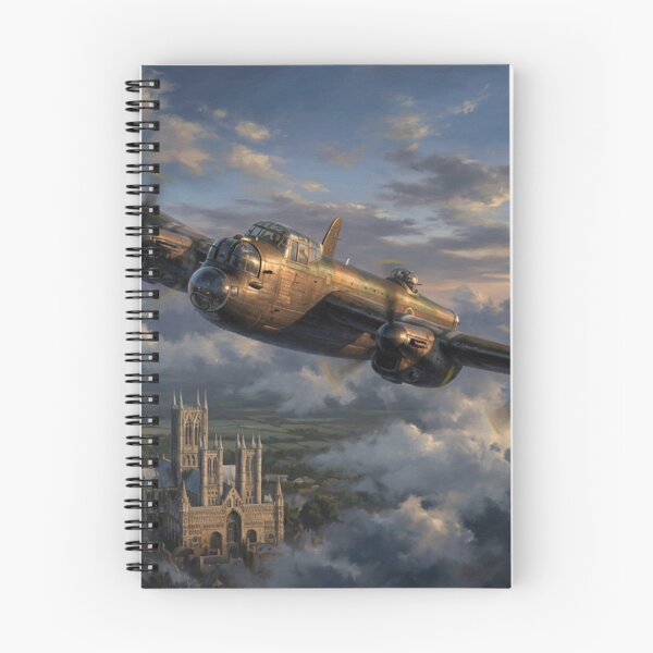 Item preview, Lancaster Bomber Cathedral Clouds Illustration designed and sold by Airpower Art.