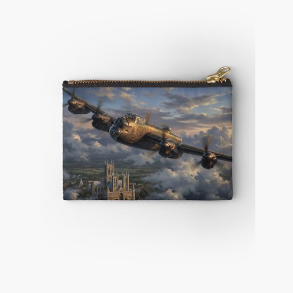 Item preview, Lancaster Bomber Cathedral Clouds Illustration designed and sold by Airpower Art.