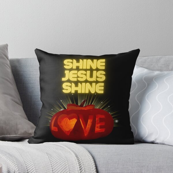 Item preview, Halloween Shine Jesus Shine Love Christian Pumpkin designed and sold by Genius Geek.