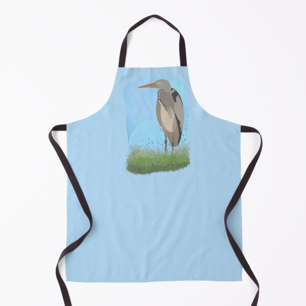 Item preview, Illustration of a Grey Heron in the wild designed and sold by FandomizedRose.