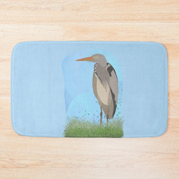 Item preview, Illustration of a Grey Heron in the wild designed and sold by FandomizedRose.