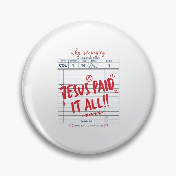 Item preview, Jesus Paid It All Invoice Design designed and sold by cerima.
