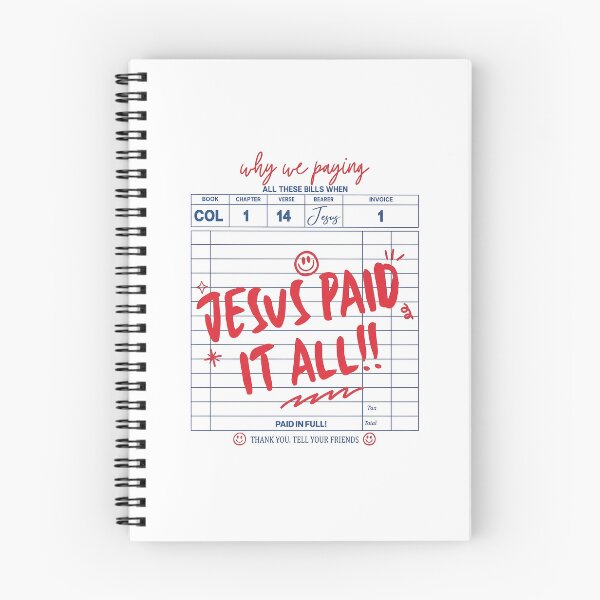 Item preview, Jesus Paid It All Invoice Design designed and sold by cerima.
