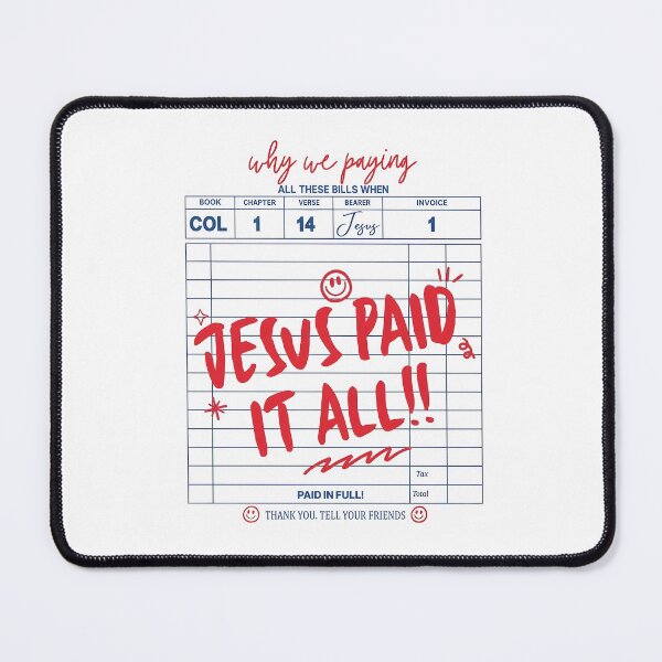 Item preview, Jesus Paid It All Invoice Design designed and sold by cerima.