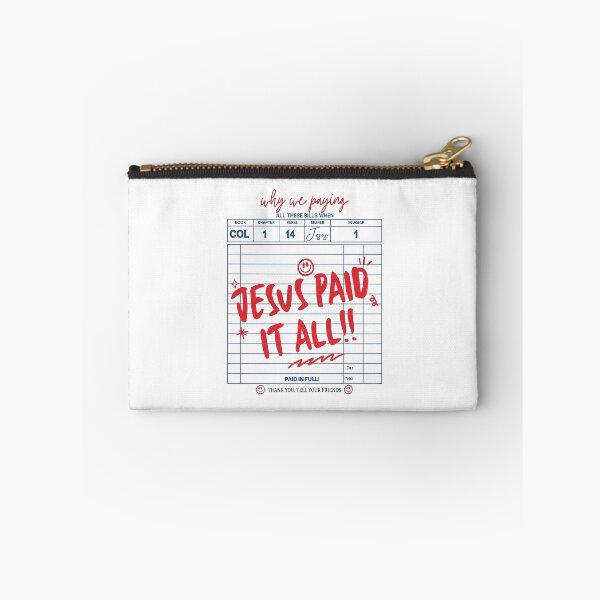 Item preview, Jesus Paid It All Invoice Design designed and sold by cerima.