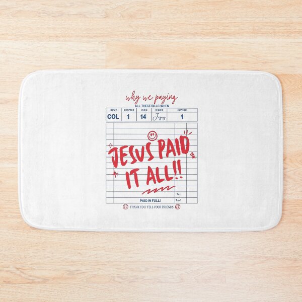 Item preview, Jesus Paid It All Invoice Design designed and sold by cerima.