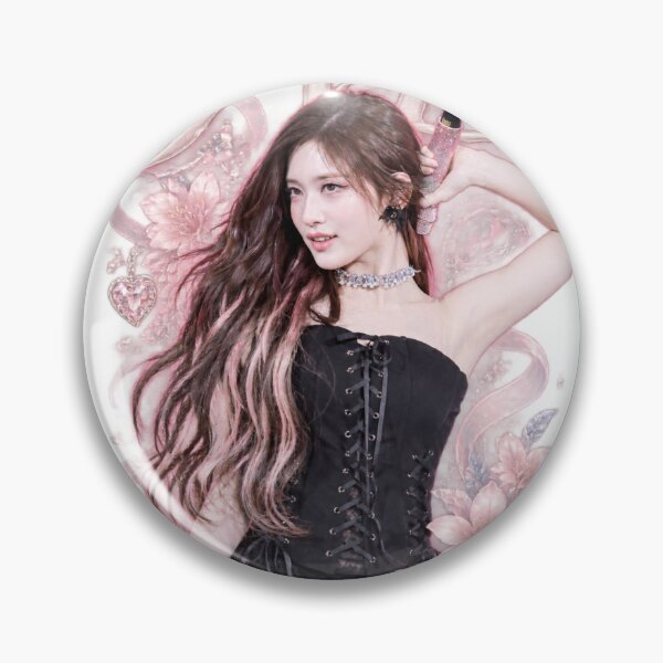 Item preview, Leeseo IVE Jeweled Tiara Crown Sticker | Pink Lace Frame designed and sold by Valereekmerch.