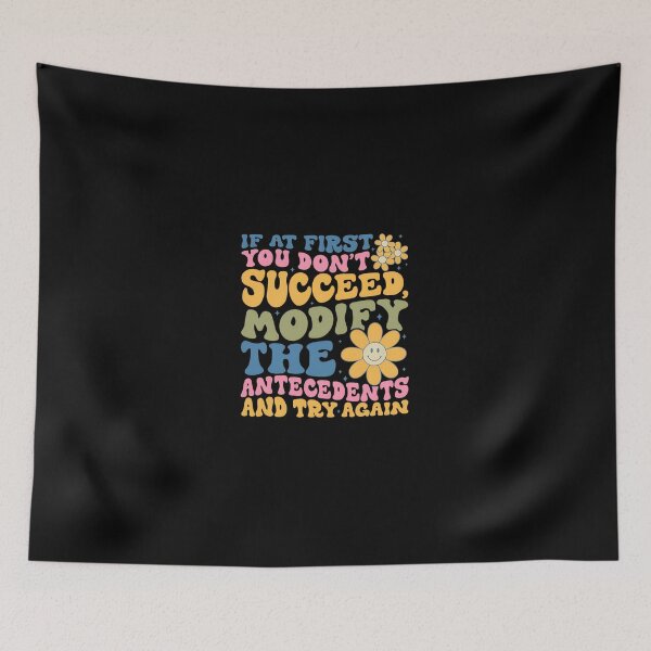 Item preview, Retro Floral Succeeded Modify Antecedents Quote Graphic designed and sold by kalmanfjskrine.