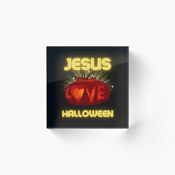 Item preview, Alternative Halloween Shine Jesus Shine Love Christian Pumpkin designed and sold by Genius Geek.