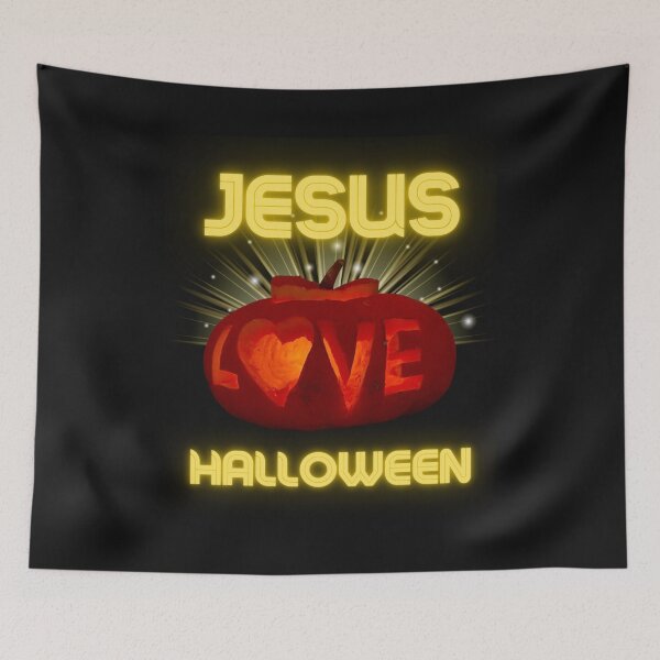 Item preview, Alternative Halloween Shine Jesus Shine Love Christian Pumpkin designed and sold by Genius Geek.