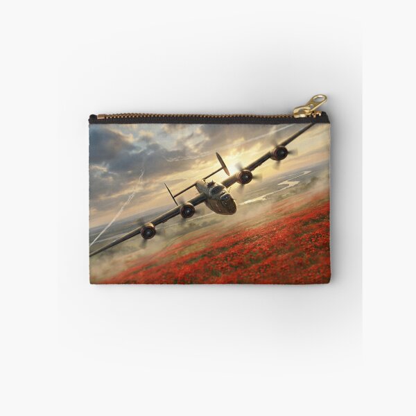 Item preview, B-24 Liberator Poppy Field Illustration designed and sold by Airpower Art.