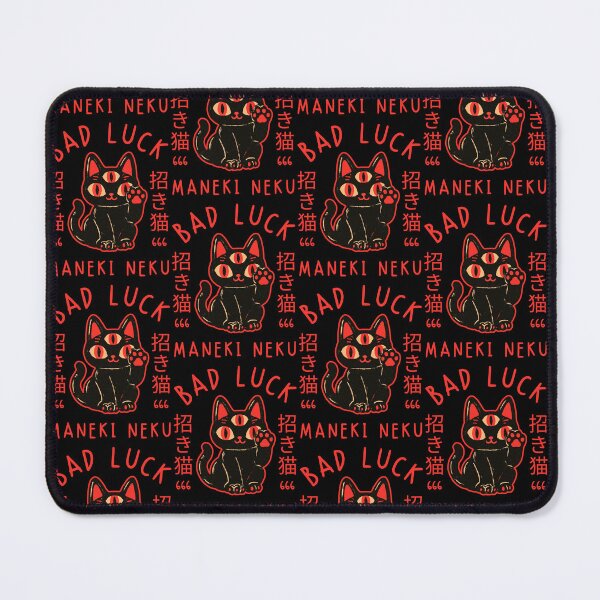 Item preview, Sarcastic Bad Luck Black Cat 666 Third Eye Linocut Graphic Art Print designed and sold by Catophile.