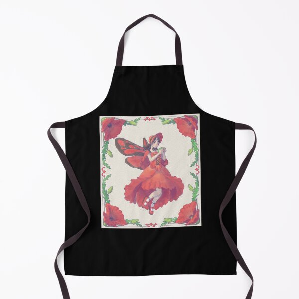 Item preview, Poppy Fairy Crimson Red Botanical Magic Pixie Graphic designed and sold by IllieMillieart.