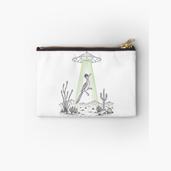 Item preview, Roadrunner and UFO Alien Abduction Desert Science Humor designed and sold by NgumohaLanke.