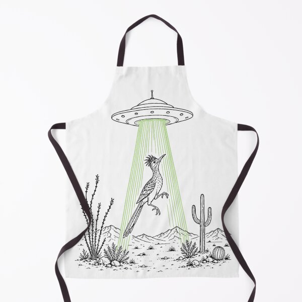 Item preview, Roadrunner and UFO Alien Abduction Desert Science Humor designed and sold by NgumohaLanke.