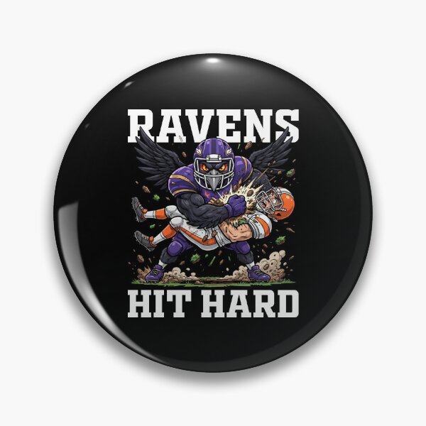 Item preview, RAVENS HIT HARD - BAL RAVENS designed and sold by KEF Custom.
