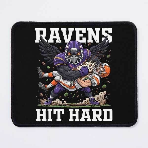 Item preview, RAVENS HIT HARD - BAL RAVENS designed and sold by KEF Custom.