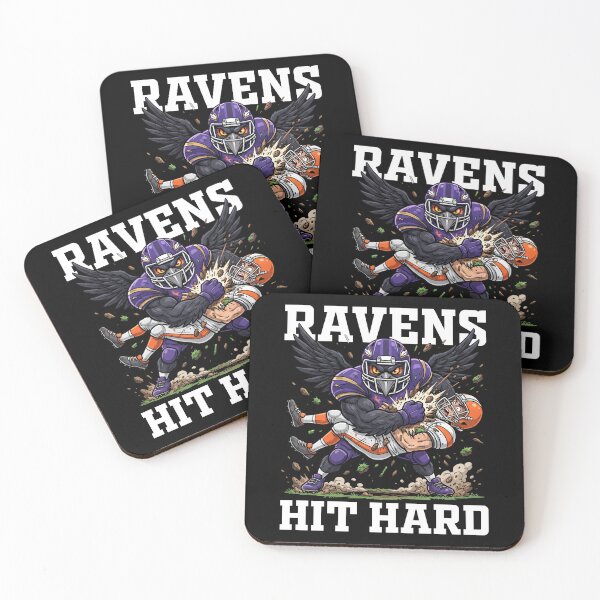 Item preview, RAVENS HIT HARD - BAL RAVENS designed and sold by KEF Custom.