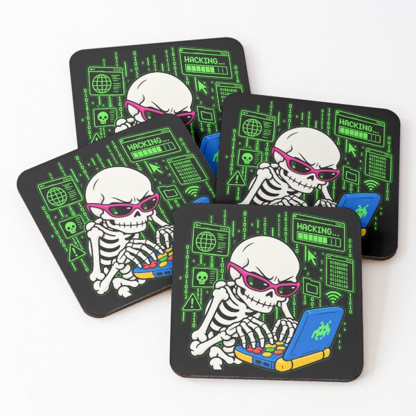 Item preview, Hacker Skeleton Cyberpunk Computer Geek designed and sold by MonkiFlipp.