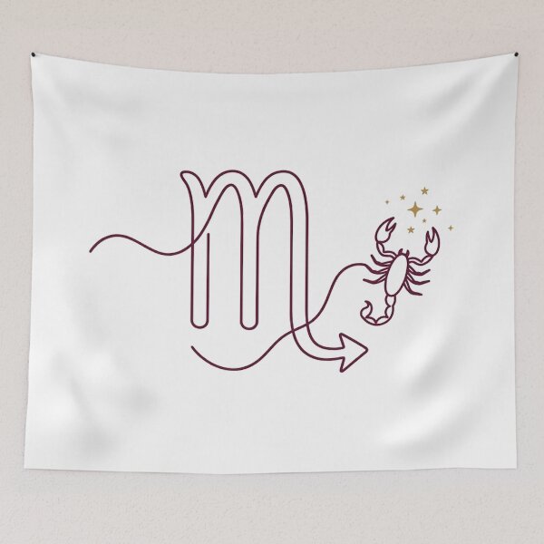 Item preview, Scorpio — Minimalist Zodiac Line Art designed and sold by hamza19911991.