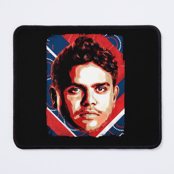 Item preview, Rugby Star Red Blue Portrait designed and sold by ISGSUPORTE.