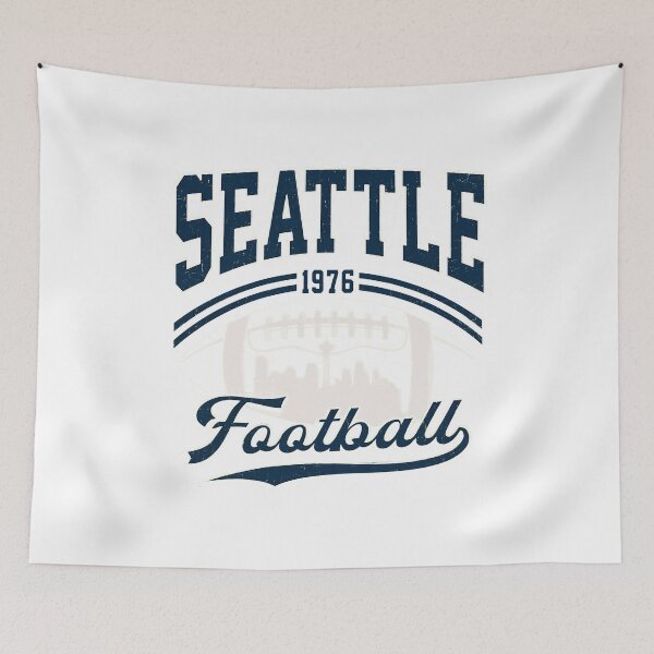 Item preview, Seattle 1976 Football Vintage City Skyline designed and sold by TanayLetts99.