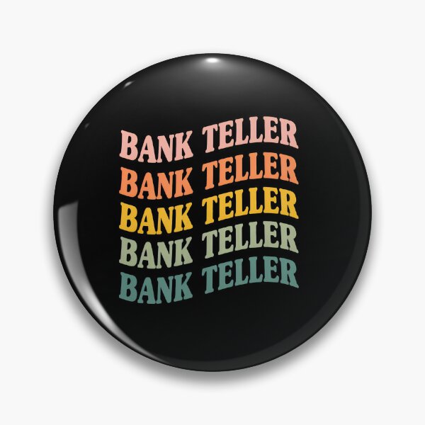 Item preview, Retro Wavy Bank Teller Typography Design designed and sold by neviltumasher.