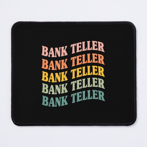 Item preview, Retro Wavy Bank Teller Typography Design designed and sold by neviltumasher.
