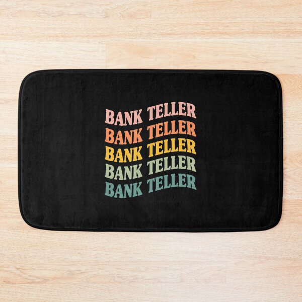 Item preview, Retro Wavy Bank Teller Typography Design designed and sold by neviltumasher.